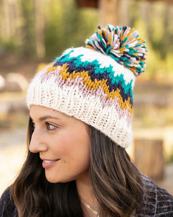 Reversible Pom Hat (Snowcap)