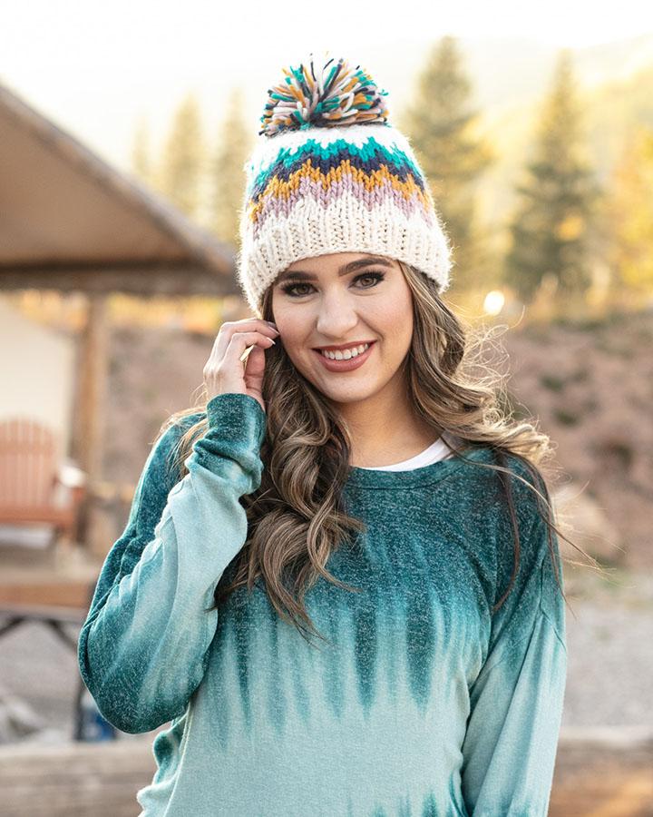 Reversible Pom Hat (Snowcap)