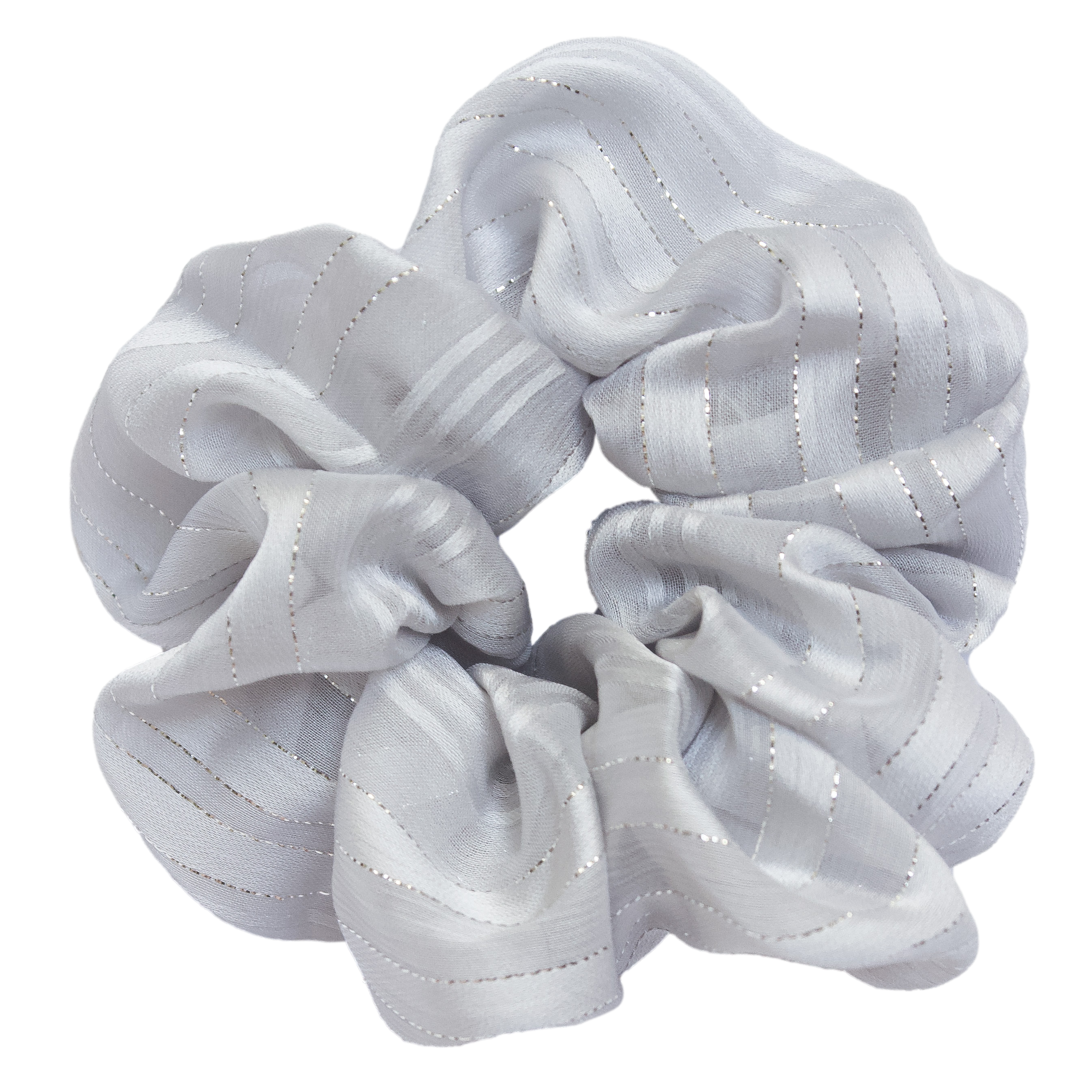 Silver Lining Scrunchie in Grey