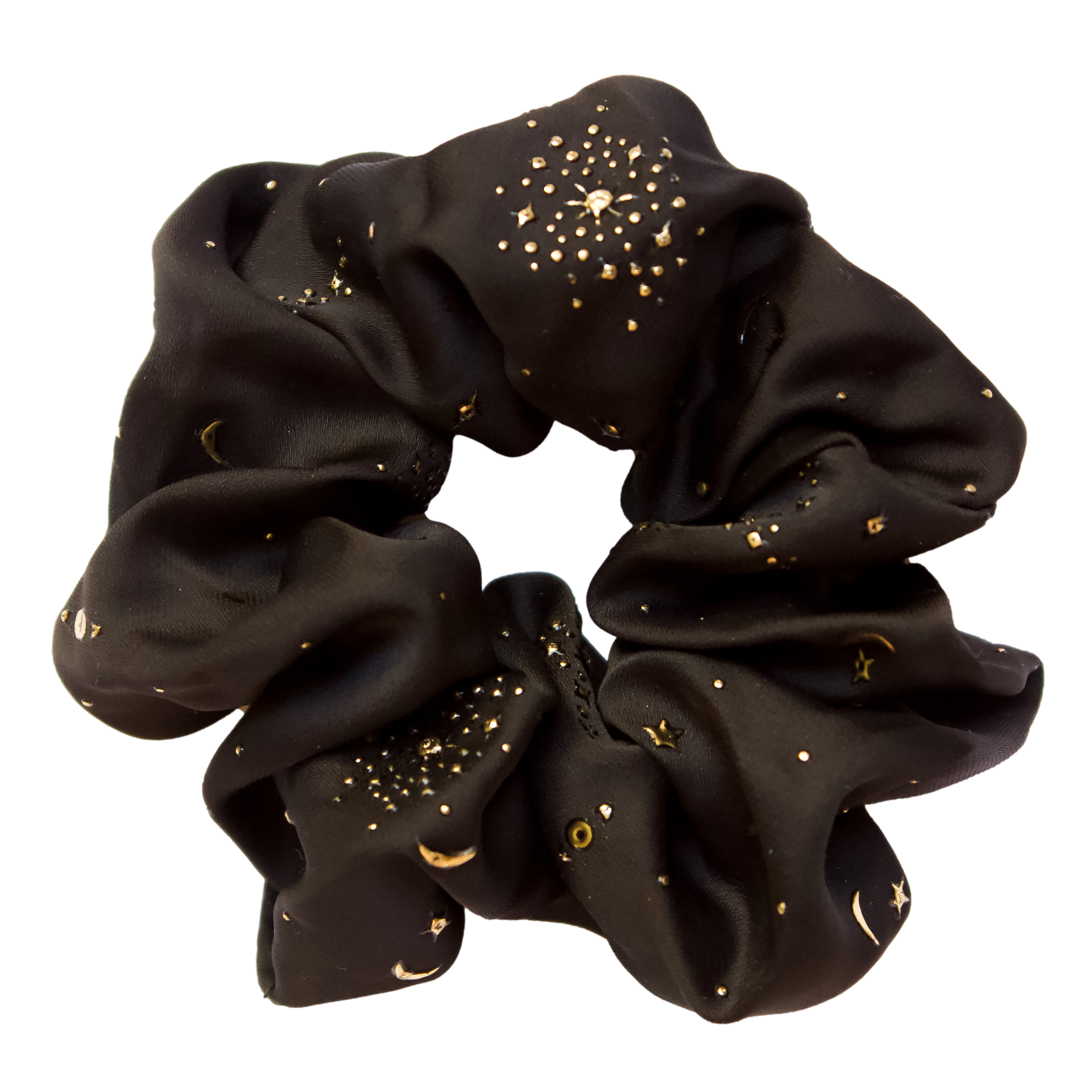 Meteor Shower Scrunchie in Black