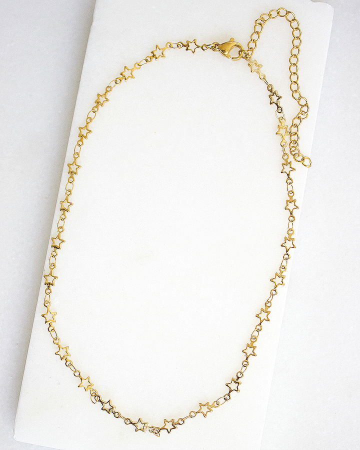 Starry Night Choker (Gold) - Babe Outfitters