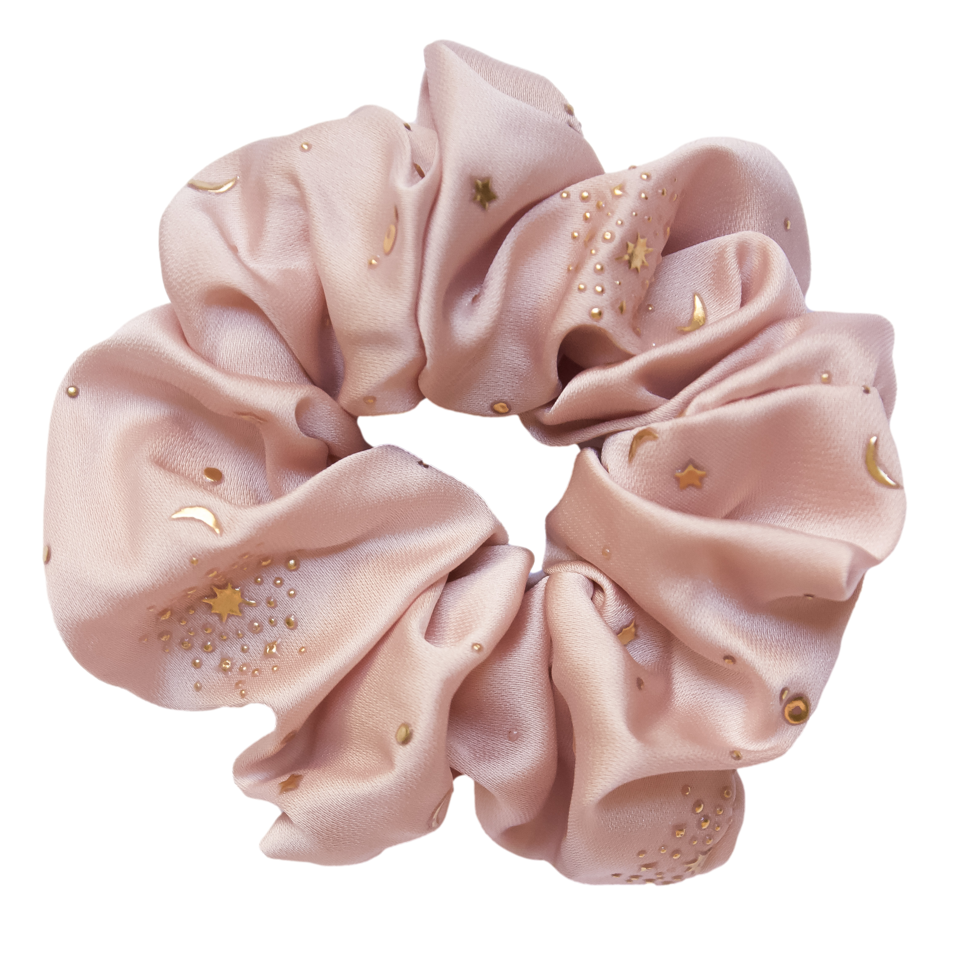 Meteor Shower Scrunchie in Dusty Pink