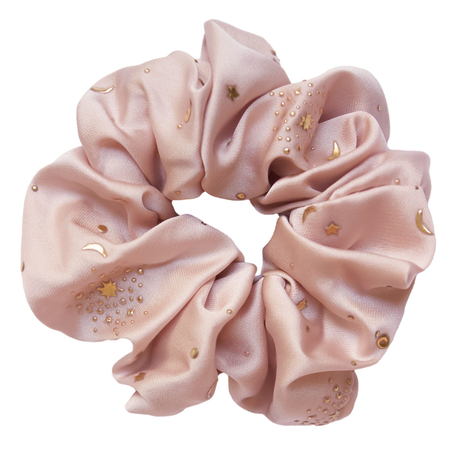 Meteor Shower Scrunchie in Dusty Pink