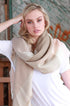 Cozy Days Blanket Scarf (Blush & Taupe Color Block) - Babe Outfitters