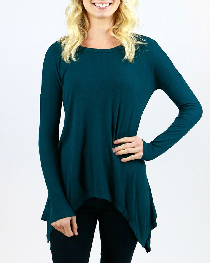 Grace & Lace Everyday Favorite Ribbed Tee - Babe Outfitters