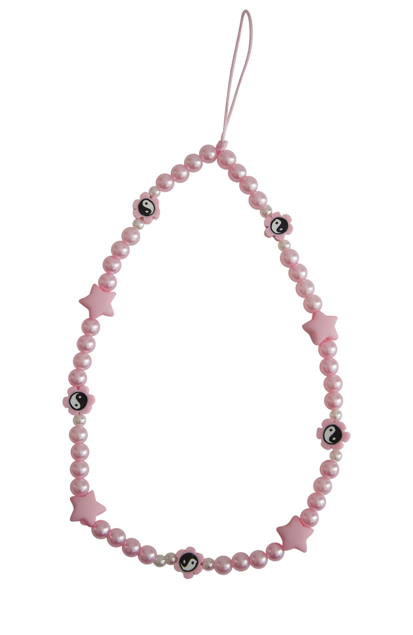 Phone Charm (Pink Yin Yang)