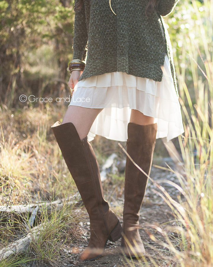 Grace & Lace Chiffon High-Low Extenders - Babe Outfitters