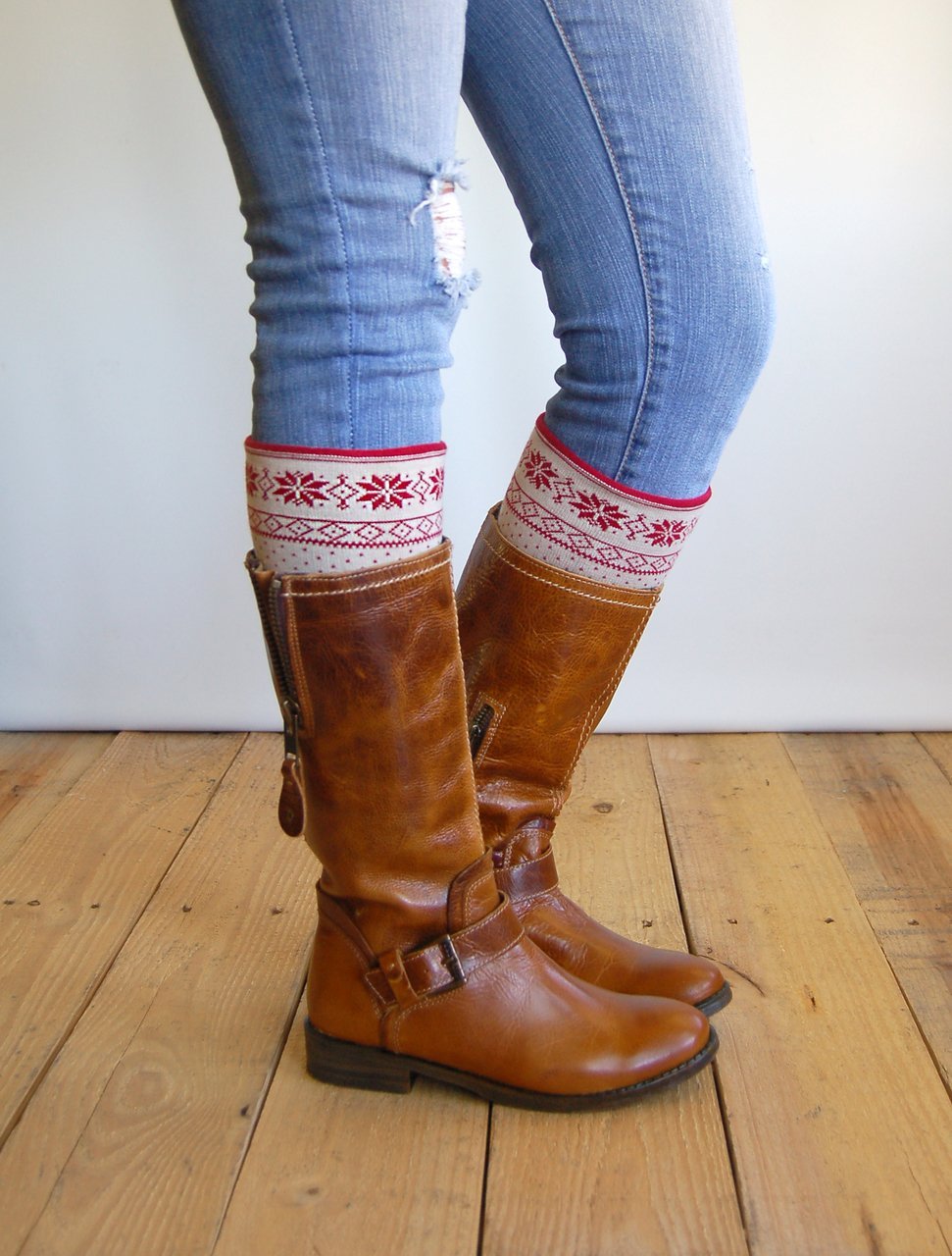 Grace & Lace Patterned Boot Cuffs - Babe Outfitters