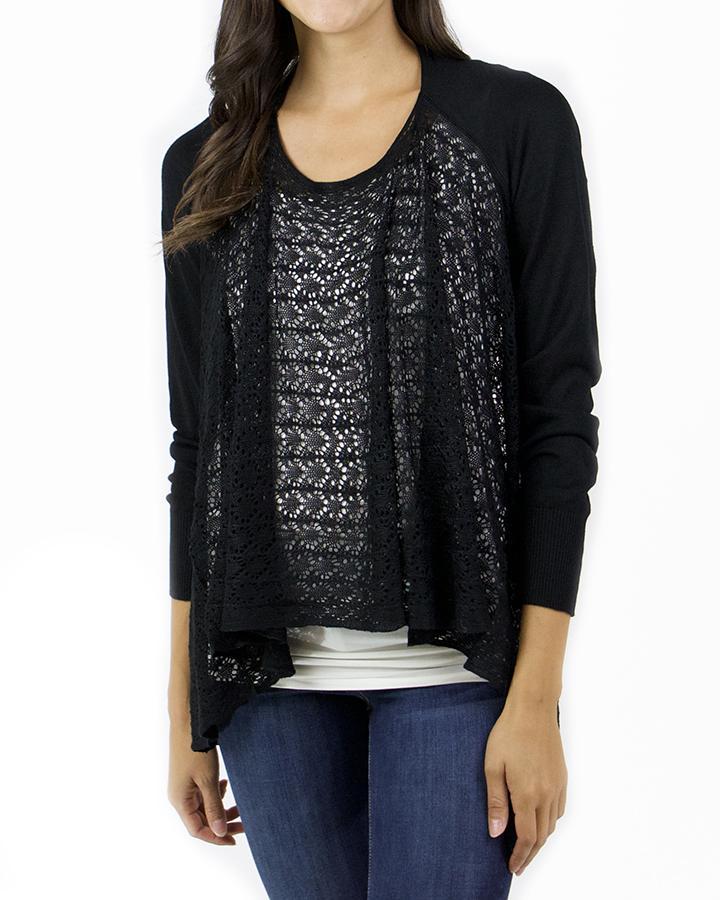 Grace & Lace Open Knit Light Weight Two Fit Knit Cardigan - Babe Outfitters