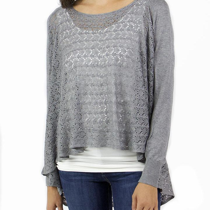 Grace & Lace Open Knit Light Weight Two Fit Knit Cardigan - Babe Outfitters