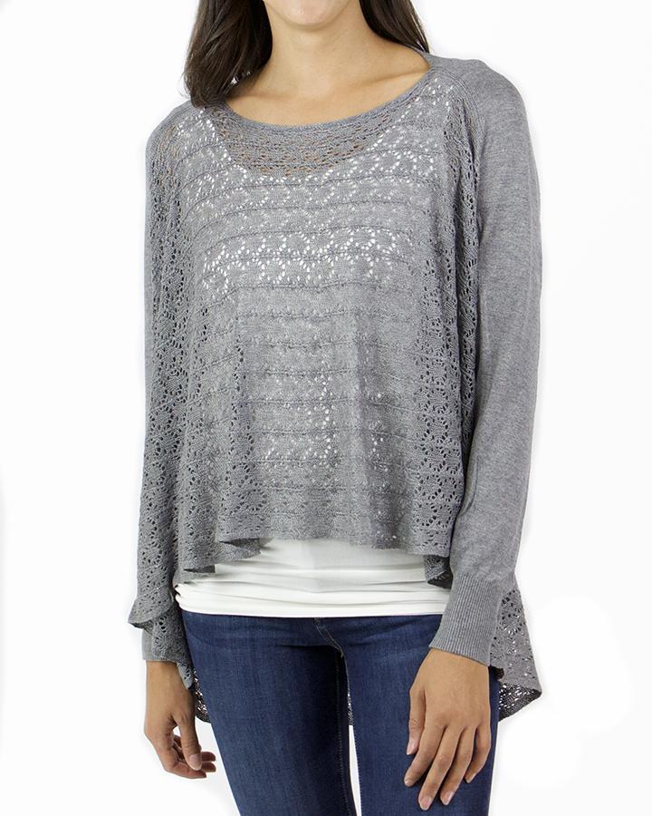 Grace & Lace Open Knit Light Weight Two Fit Knit Cardigan - Babe Outfitters