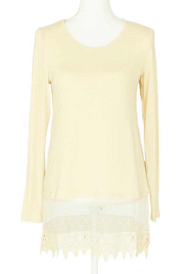 Grace & Lace Long Sleeve Top Extender - Babe Outfitters