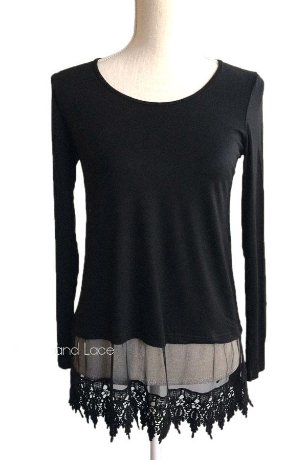 Grace & Lace Long Sleeve Top Extender - Babe Outfitters