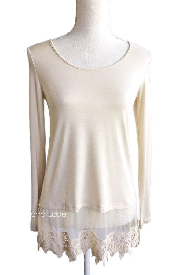 Grace & Lace Long Sleeve Top Extender - Babe Outfitters