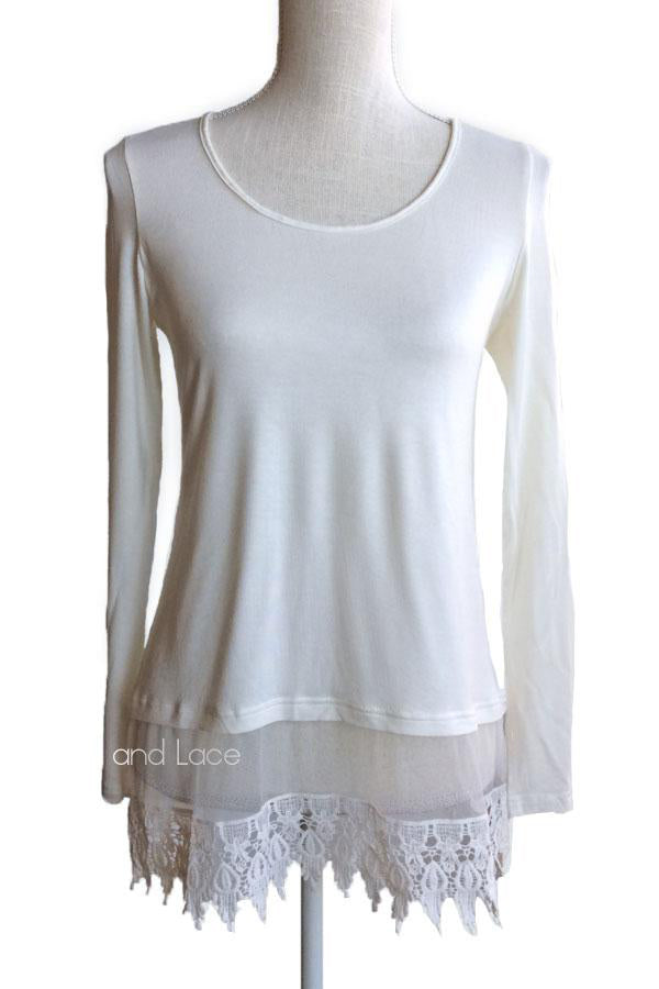 Grace & Lace Long Sleeve Top Extender - Babe Outfitters