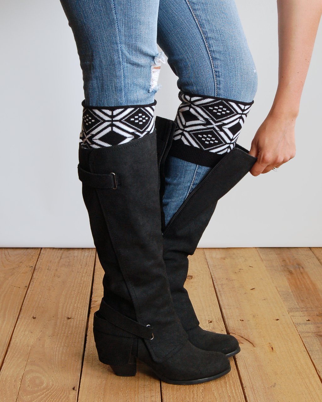 Grace & Lace Patterned Boot Cuffs - Babe Outfitters