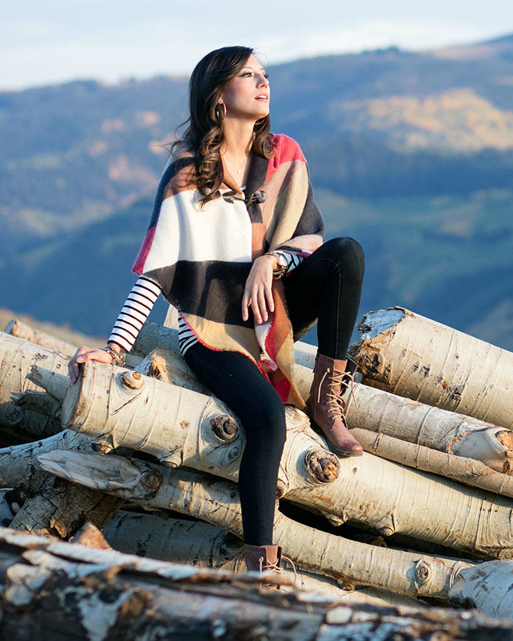 Blanket Scarf/Toggle Poncho