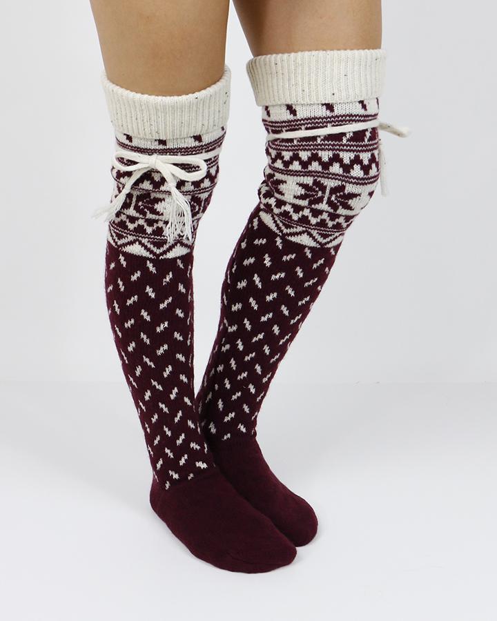 Grace & Lace Alpine Thigh High Boot Socks - Babe Outfitters