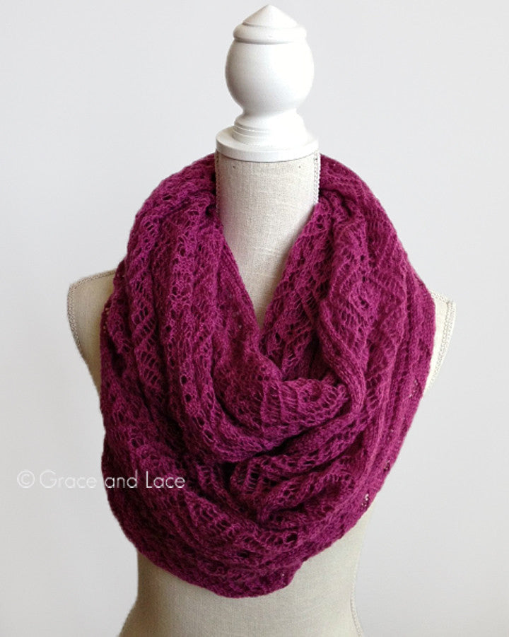 Grace & Lace Lace Knit Scarf