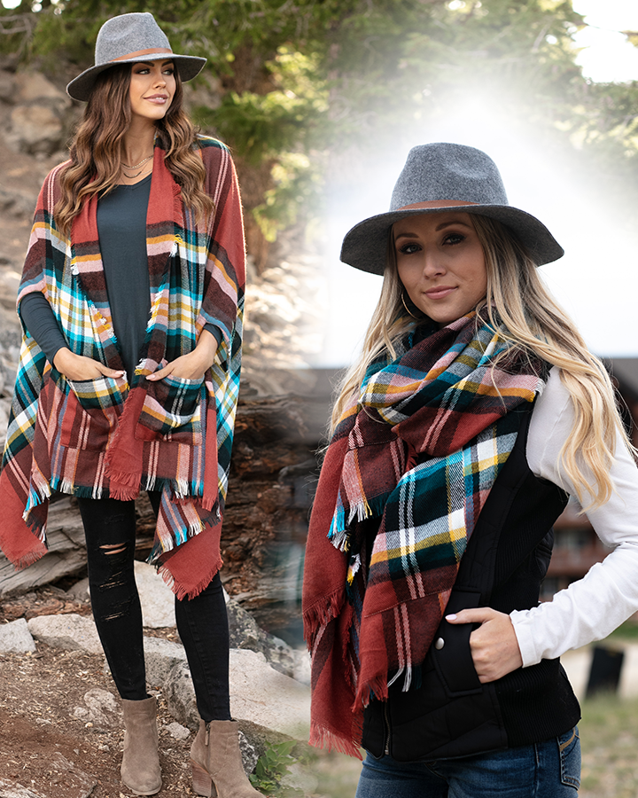 Grace & Lace Pocket Poncho/Scarf