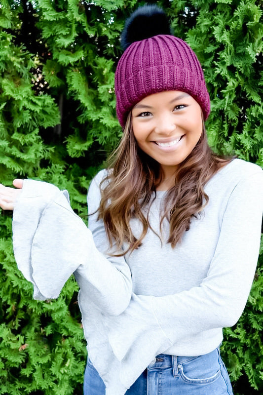 Winter Weekend Pom-Pom Beanie