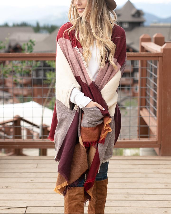 Grace & Lace Pocket Poncho/Scarf