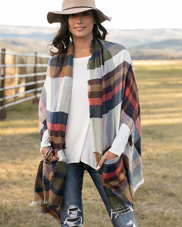 Grace & Lace Pocket Poncho/Scarf