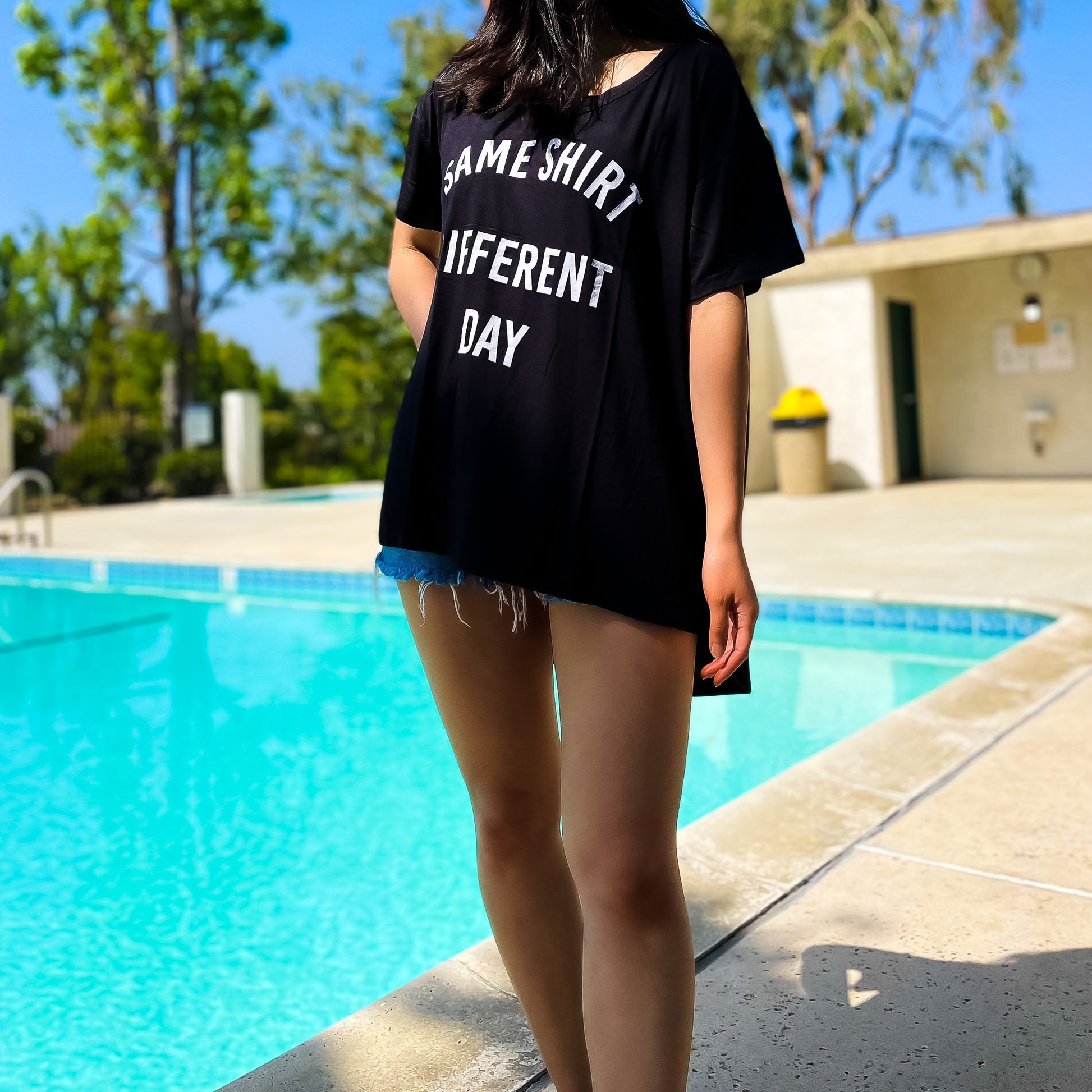 Same Shirt Different Day Oversized Tee