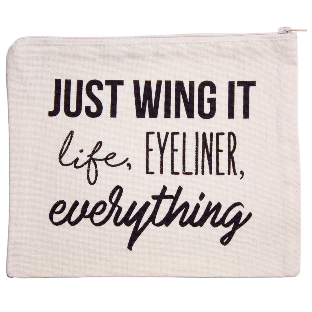 Just Wing It Makeup Bag