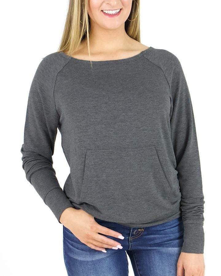 Jammies Kangaroo Pullover (Charcoal)