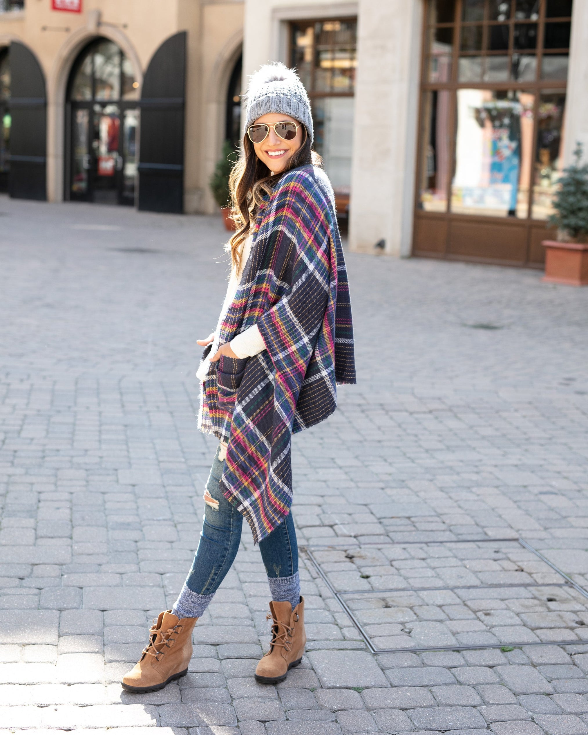 Reversible Pocket Poncho