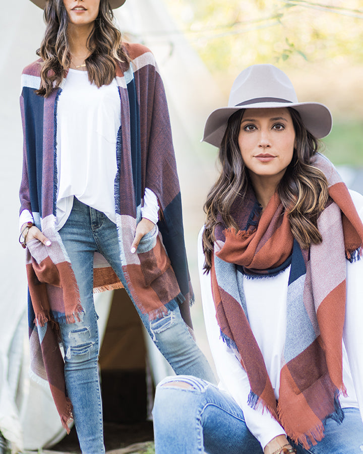 Grace & Lace Pocket Poncho/Scarf