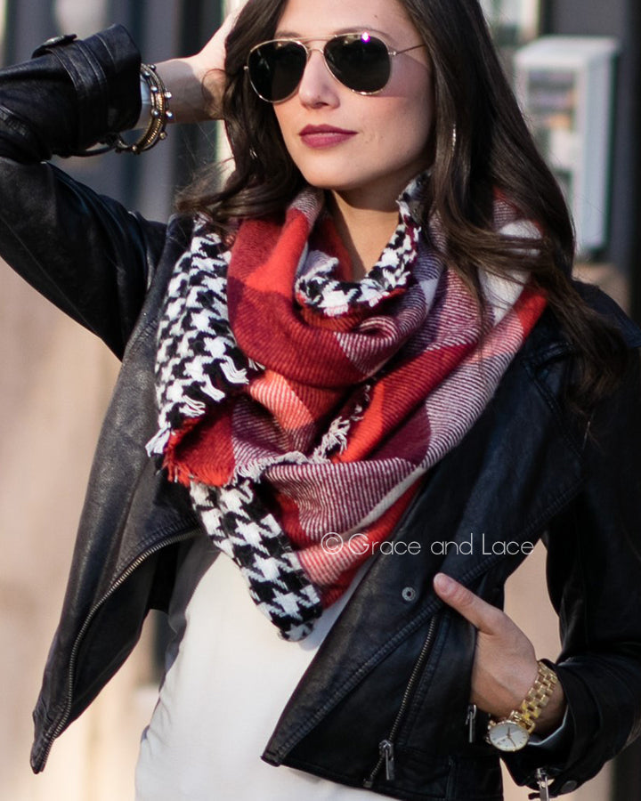 Reversible Button Scarf/Poncho