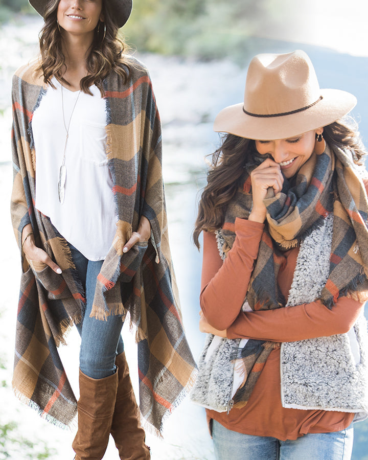 Pocket Poncho/Scarf