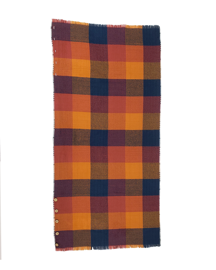 Reversible Button Scarf/Poncho