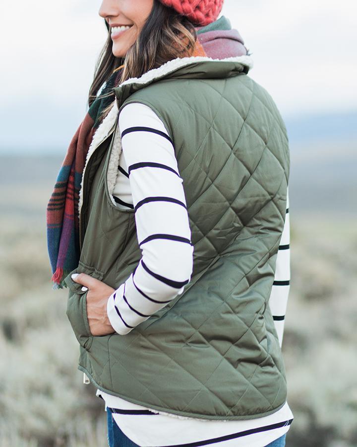 Long Sleeve Perfect Pocket Tee (Solids/Prints)