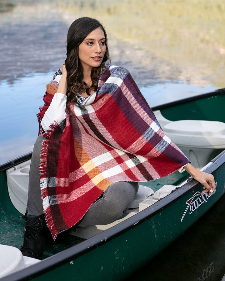 Reversible Button Scarf/Poncho