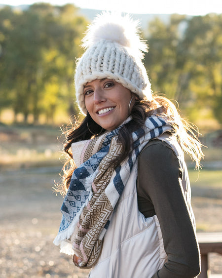 Reversible Button Scarf/Poncho