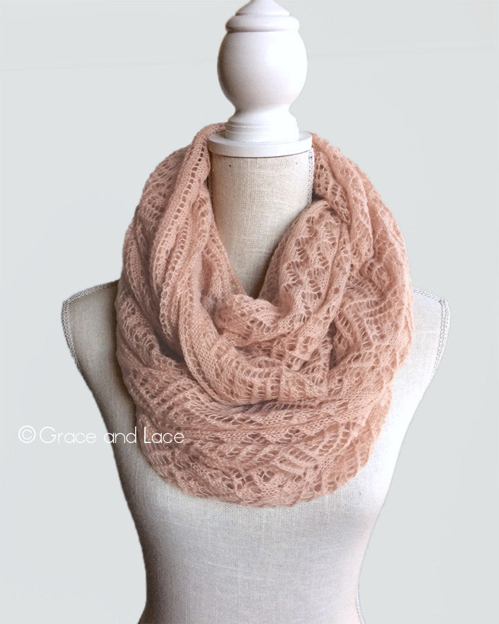 Grace & Lace Lace Knit Scarf