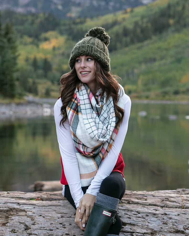 Reversible Button Scarf/Poncho