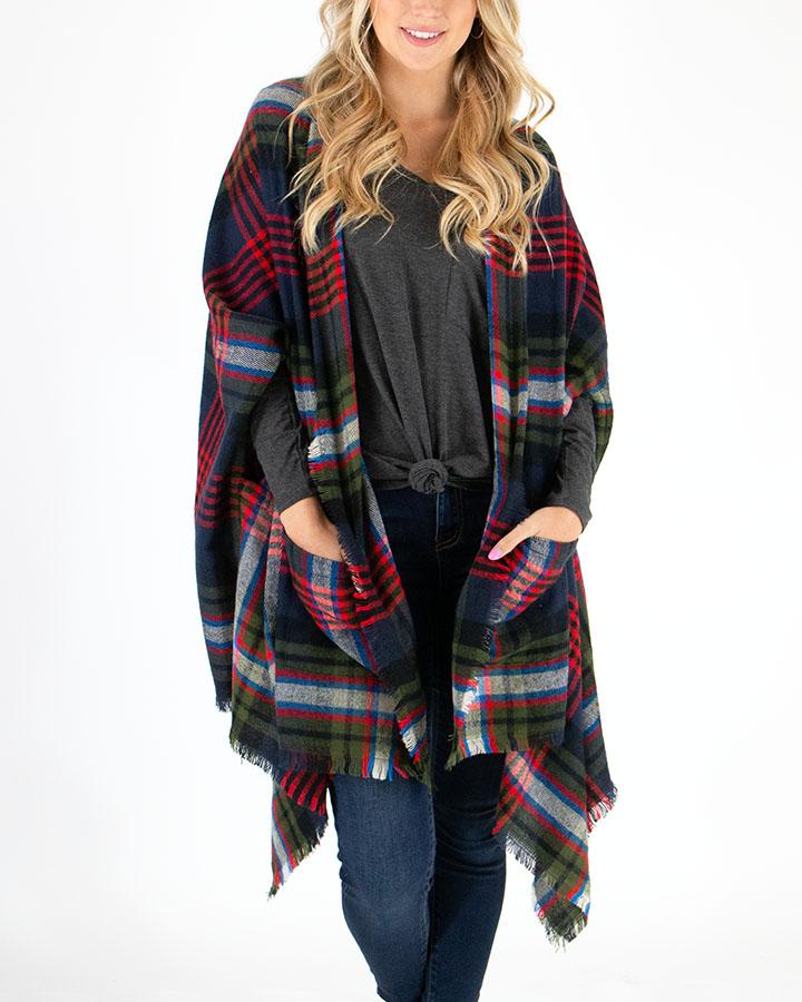 Grace & Lace Pocket Poncho/Scarf