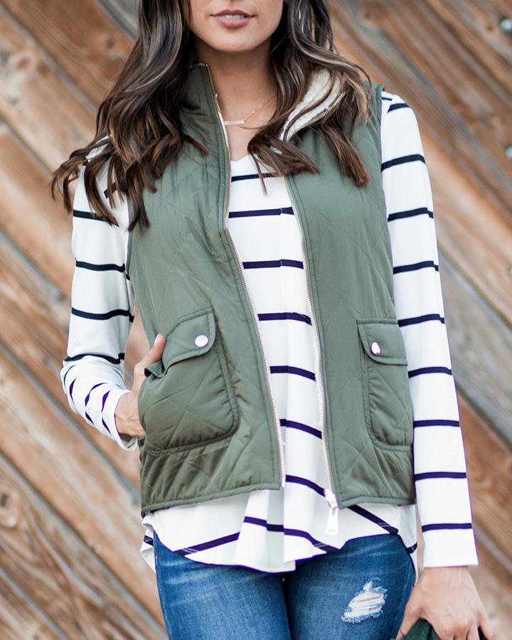 Long Sleeve Perfect Pocket Tee (Solids/Prints)