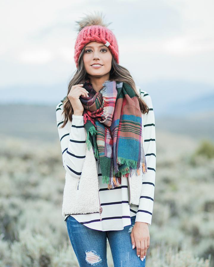 Long Sleeve Perfect Pocket Tee (Solids/Prints)