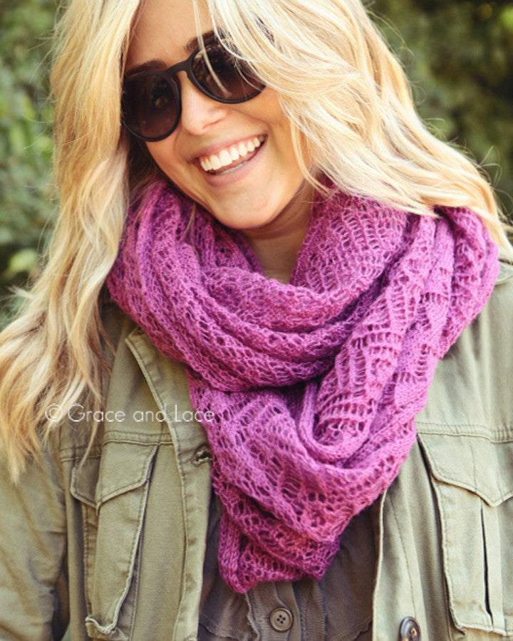 Grace & Lace Lace Knit Scarf