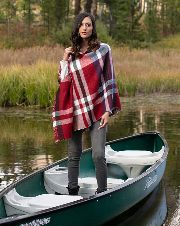 Reversible Button Scarf/Poncho