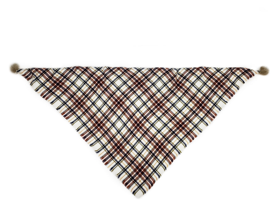 Plaid Triangle Scarf