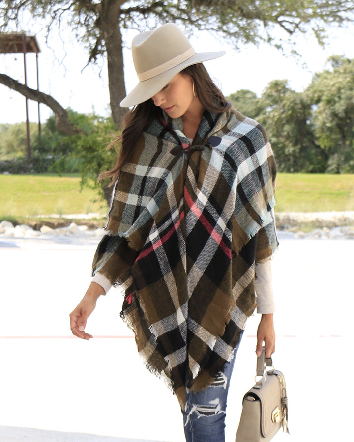 Blanket Scarf/Toggle Poncho