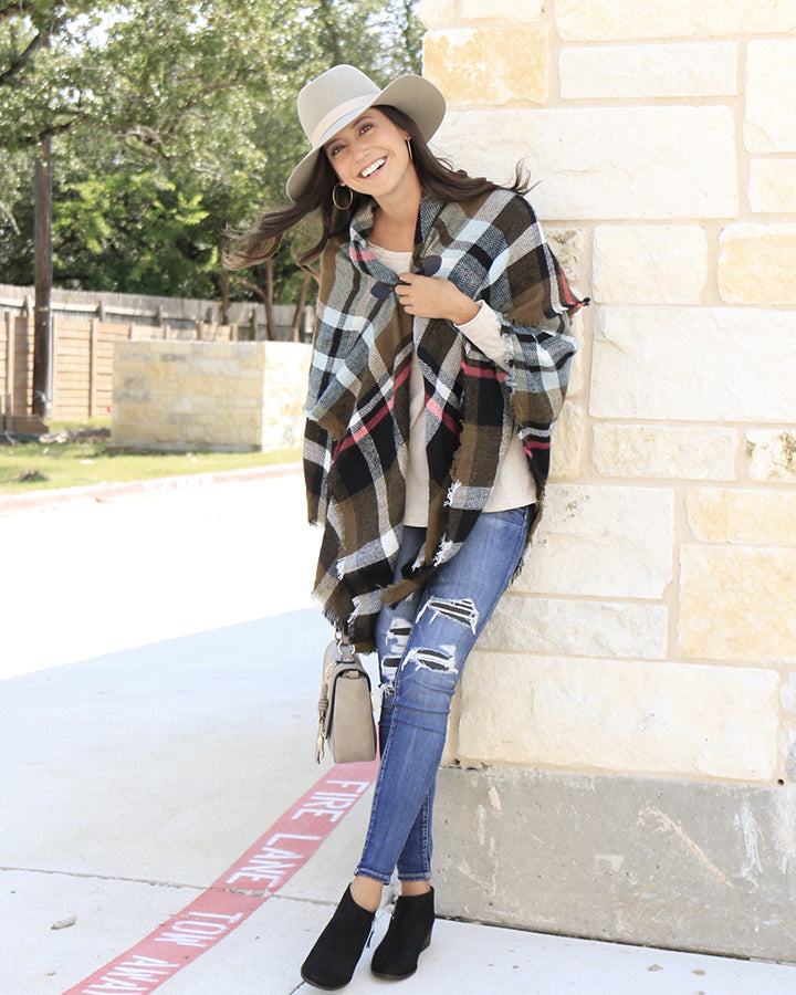 Blanket Scarf/Toggle Poncho