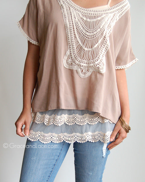 Grace & Lace Scallop Lace Top Extenders - Babe Outfitters