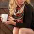 Warm and Toasty Blanket Scarf (Orange Plaid) - Babe Outfitters